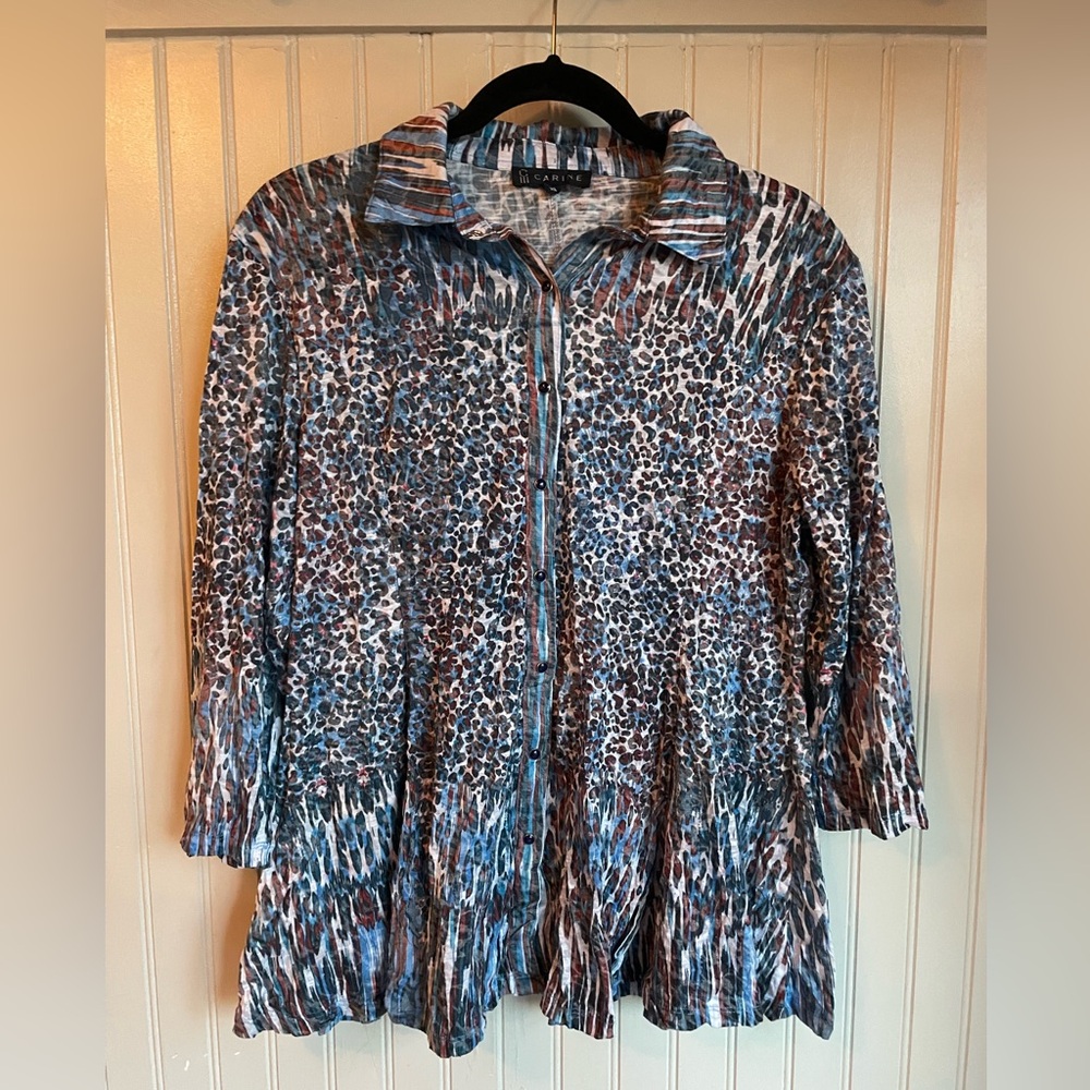Carine Women’s snap blouse XL